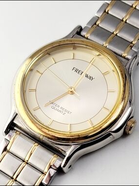 Freeway Two-Tone Men’s Watch in Gold and Silver
